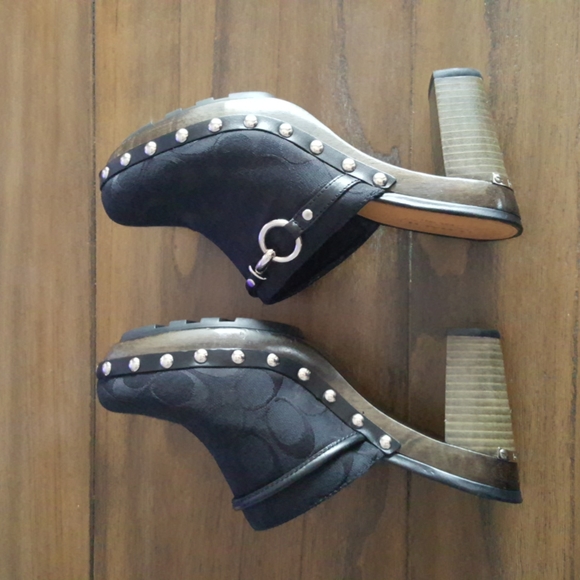 Coach signature C clog heel shoes - Picture 3 of 6